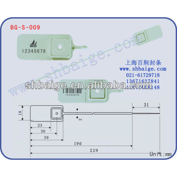 vedação de plástico com dentes de garra BG-S-009